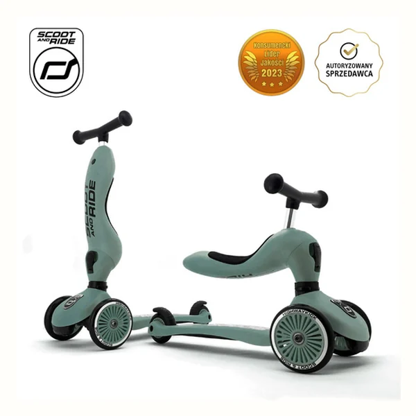 Scoot and Ride hulajnoga jeździk 2w1 Highwaykick 1 Forest 1-5 lat
