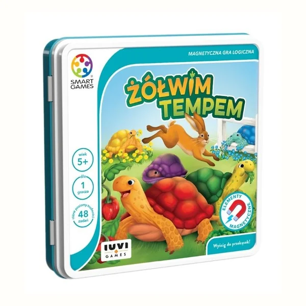 Smart Games Żółwim Tempem gra logiczna 5+ 48 zadań