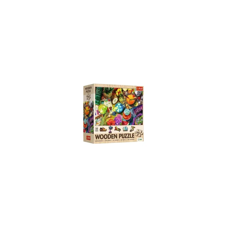 Trefl Puzzle drewniane Pojazdy 4 w 1