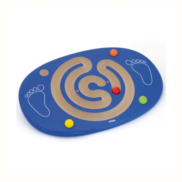 Viga Toys VIGA Sensoryczna Drewniana Deska do balansowania z labiryntem